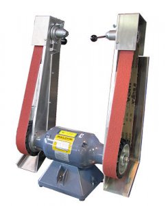 1/2 HP Baldor with Two 2" x 48" Sanding Arms